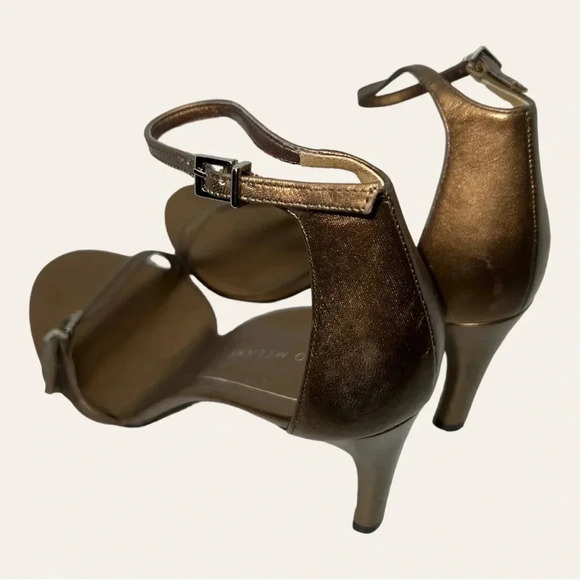 Women’s ANTONIO MELANI HEELS OPEN TOES STRAPS ACROSS STRAP AROUND ANKLE SZ 6.5 - Picture 6 of 11